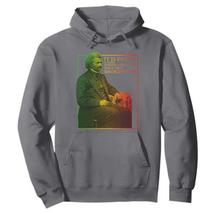 Frederick Douglass Hoodie It Is Easier To Build Strong Children Than To Repair Broken Men TS11 Charcoal Print Your Wear