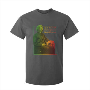 Frederick Douglass T Shirt For Kid It Is Easier To Build Strong Children Than To Repair Broken Men TS11 Dark Heather Print Your Wear