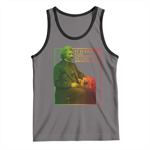 Frederick Douglass Tank Top It Is Easier To Build Strong Children Than To Repair Broken Men TS11 Deep Heather Black Print Your Wear