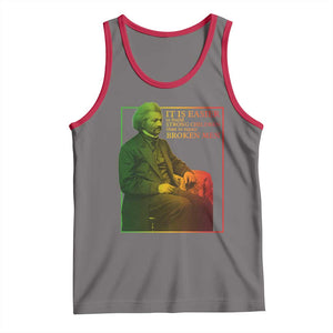 Frederick Douglass Tank Top It Is Easier To Build Strong Children Than To Repair Broken Men TS11 Deep Heather Red Print Your Wear