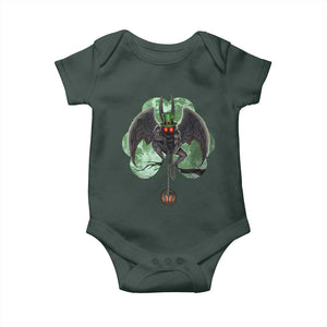 Funny St Patrick's Day Mothman Cryptid Creature Shamrock Baby Onesie TS11 Print Your Wear