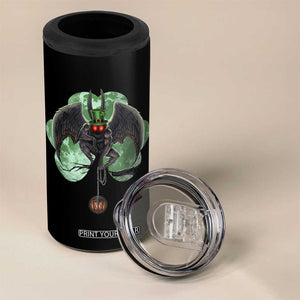 Funny St Patrick's Day Mothman Cryptid Creature Shamrock 4 in 1 Can Cooler Tumbler TS11 Print Your Wear