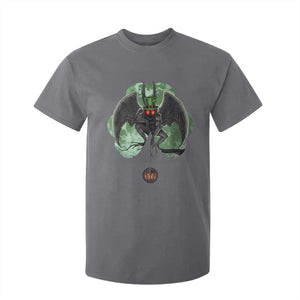 Funny St Patrick's Day Mothman Cryptid Creature Shamrock T Shirt For Kid TS11 Charcoal Print Your Wear