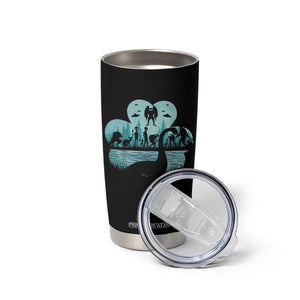 Funny Cryptid St Patrick's Day Tumbler Cup Bigfoot Mothman Aliens Shamrock TS11 Print Your Wear