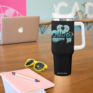 Funny Cryptid St Patrick's Day Tumbler With Handle Bigfoot Mothman Aliens Shamrock TS11 Print Your Wear