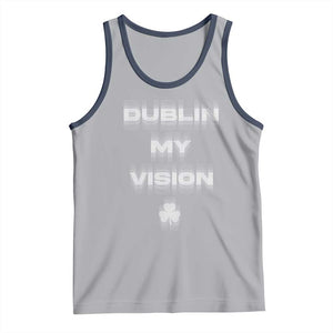 Funny Irish Beer Drinking St Patrick's Day Dublin My Vision Tank Top Shamrock TS11 Athletic Heather Navy Print Your Wear