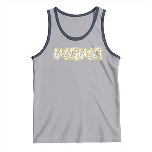 Autism Mama Tank Top Autism Awareness Mental Health Puzzle Glitter Print TS11 Athletic Heather Navy Print Your Wear