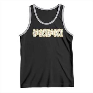 Autism Mama Tank Top Autism Awareness Mental Health Puzzle Glitter Print TS11 Black Athletic Heather Print Your Wear