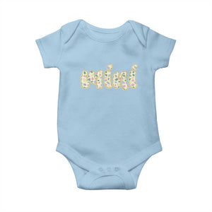 Autism Mini Baby Onesie Autism Awareness Mental Health Puzzle Glitter Print TS11 Light Blue Print Your Wear