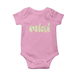 Autism Mini Baby Onesie Autism Awareness Mental Health Puzzle Glitter Print TS11 Light Pink Print Your Wear