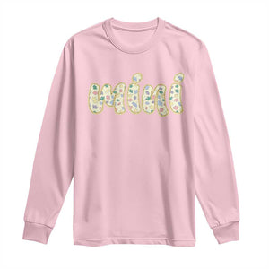 Autism Mini Long Sleeve Shirt Autism Awareness Mental Health Puzzle Glitter Print TS11 Light Pink Print Your Wear
