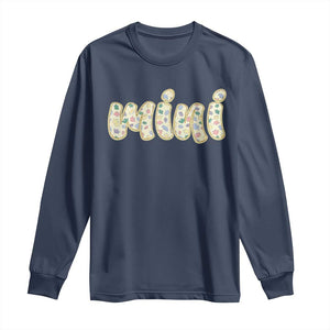 Autism Mini Long Sleeve Shirt Autism Awareness Mental Health Puzzle Glitter Print TS11 Navy Print Your Wear