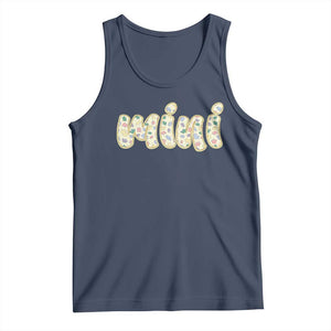 Autism Mini Tank Top Autism Awareness Mental Health Puzzle Glitter Print TS11 Navy Print Your Wear