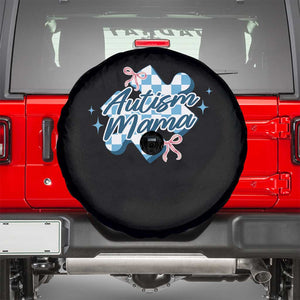 Autism Mama Coquette Puzzle Piece Pink Bow Spare Tire Cover TS11 Black Print Your Wear