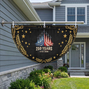 250 Years American 1776 2026 Patriotic Fan Flag USA 250th Anniversary 4th of July US Flag Jets