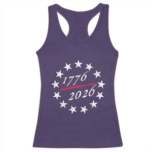 250 Years America Anniversary Racerback Tank Top 13 Stars 1776 2026 250th Independence Day TS11 Purple Print Your Wear