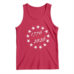 250 Years America Anniversary Tank Top 13 Stars 1776 2026 250th Independence Day TS11 Red Print Your Wear
