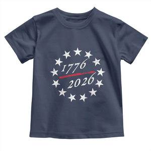 250 Years America Anniversary Toddler T Shirt 13 Stars 1776 2026 250th Independence Day TS11 Navy Print Your Wear