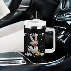 Funny Easter Day F Caw F Chicken Bunny Rooster Meme Tumbler With Handle TS11 Print Your Wear