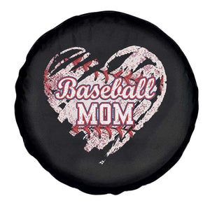 Baseball Mom Spare Tire Cover Baseball Mama Life Game Day Vintage Heart TS11 Print Your Wear