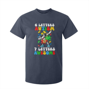 Funny 67 Autism Awareness T Shirt For Kid 6 Letters Autism 7 Letters Awesome Dabbing Puzzle TS11 Navy Print Your Wear