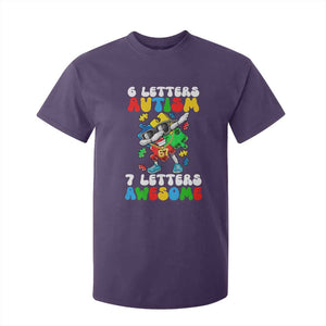 Funny 67 Autism Awareness T Shirt For Kid 6 Letters Autism 7 Letters Awesome Dabbing Puzzle TS11 Purple Print Your Wear
