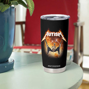 Autism Skeleton Rocker Tumbler Cup Hardcore Rock Style Artwork TS11 Print Your Wear