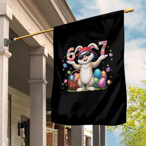Funny Easter Day Six Seven 67 Bunny Boys Kids Garden Flag TS11 Print Your Wear