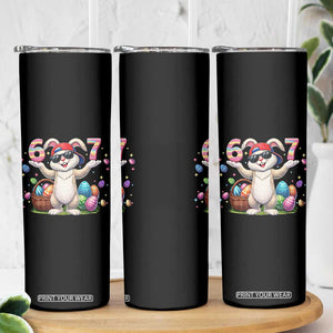 Funny Easter Day Six Seven 67 Bunny Boys Kids Skinny Tumbler TS11 Print Your Wear
