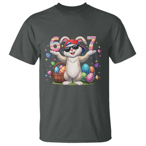 Funny Easter Day Six Seven 67 Bunny Boys Kids T Shirt TS11 Dark Heather Print Your Wear