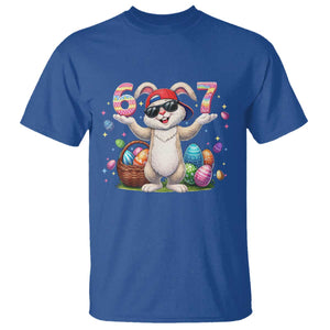 Funny Easter Day Six Seven 67 Bunny Boys Kids T Shirt TS11 Royal Blue Print Your Wear