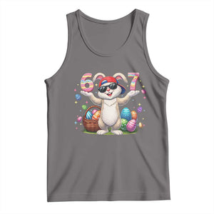 Funny Easter Day Six Seven 67 Bunny Boys Kids Tank Top TS11 Deep Heather Print Your Wear