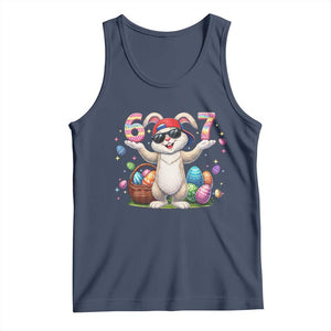 Funny Easter Day Six Seven 67 Bunny Boys Kids Tank Top TS11 Navy Print Your Wear