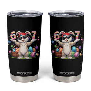 Funny Easter Day Six Seven 67 Bunny Boys Kids Tumbler Cup TS11 Black Print Your Wear