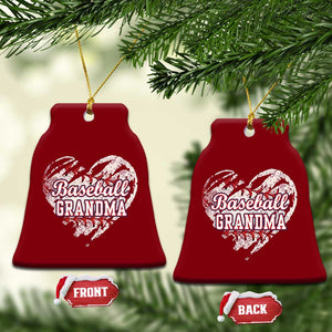 Baseball Grandma Ceramic Ornament Vintage Baseball Heart Game Day TS11 Print Your Wear