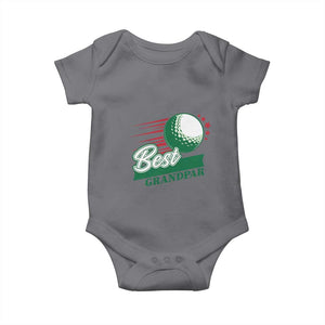 Golfing Dad Baby Onesie Best Grandpar Golf Ball Father's Day TS11 Charcoal Print Your Wear