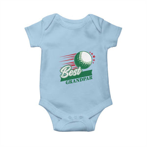 Golfing Dad Baby Onesie Best Grandpar Golf Ball Father's Day TS11 Light Blue Print Your Wear