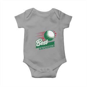 Golfing Dad Baby Onesie Best Grandpar Golf Ball Father's Day TS11 Sport Gray Print Your Wear