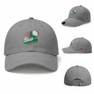 Golfing Dad Baseball Cap Best Grandpar Golf Ball Father's Day TS11 Baseball Cap Universal Fit Sport Gray Print Your Wear