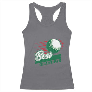 Golfing Dad Racerback Tank Top Best Grandpar Golf Ball Father's Day TS11 Charcoal Print Your Wear