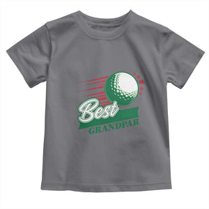 Golfing Dad Toddler T Shirt Best Grandpar Golf Ball Father's Day TS11 Charcoal Print Your Wear