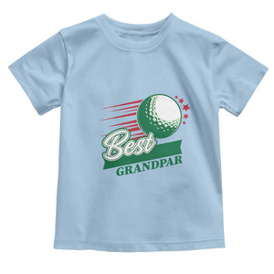 Golfing Dad Toddler T Shirt Best Grandpar Golf Ball Father's Day TS11 Light Blue Print Your Wear