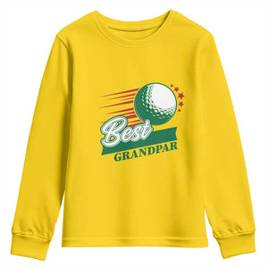Golfing Dad Youth Sweatshirt Best Grandpar Golf Ball Father's Day TS11 Daisy Print Your Wear