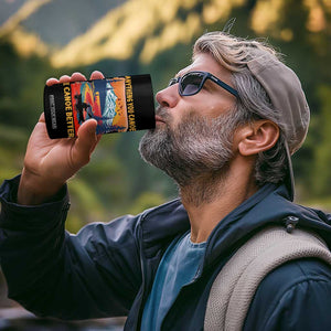 Funny Canoeing 4 in 1 Can Cooler Tumbler Anything You Canoe I Canoe Better Retro Mountain River TS11 Print Your Wear