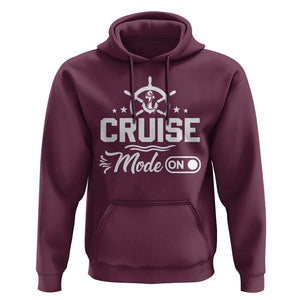 Funny Cruise Mode On Hoodie Summer Vacation Family Matching Vintage Anchor TS11 Maroon Print Your Wear