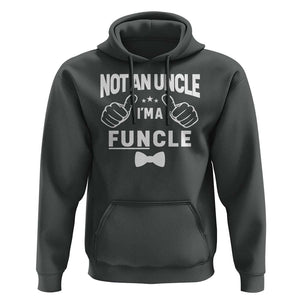 Funny Not An Uncle I'm A Funcle Hoodie Vintage Ribbon Star TS11 Dark Heather Print Your Wear