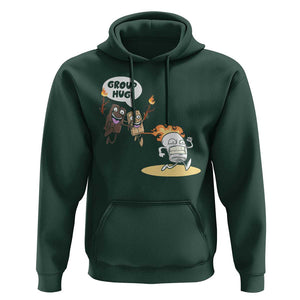 Funny Camping Hoodie Group Hug S'more Roasting Outdoor TS11 Dark Forest Green Print Your Wear