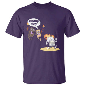 Funny Camping T Shirt Group Hug S'more Roasting Outdoor TS11 Purple Print Your Wear
