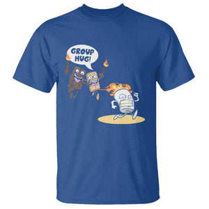 Funny Camping T Shirt Group Hug S'more Roasting Outdoor TS11 Royal Blue Print Your Wear