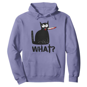 Funny Black Cat Hoodie What Kitten Murderous TS11 Violet Print Your Wear